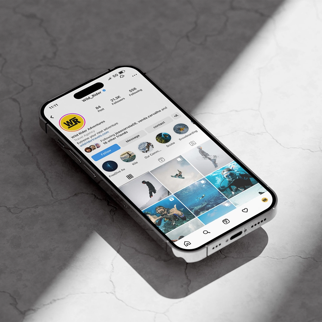 Wild Rider phone mockup