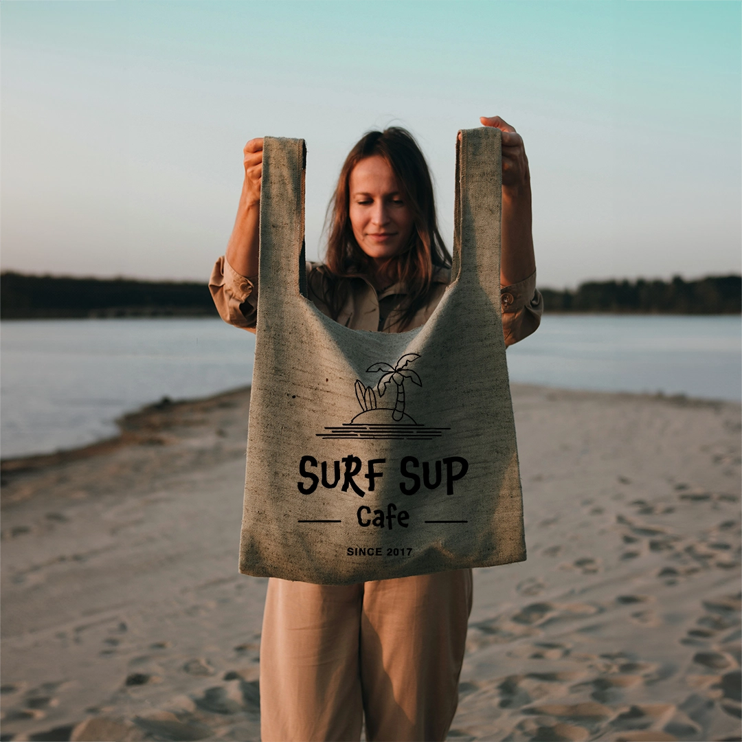 Surf sup tote bag